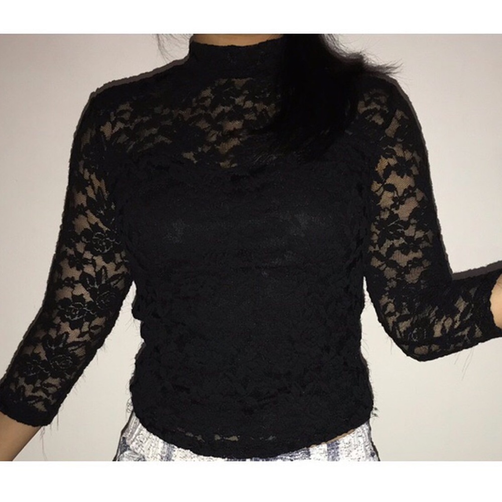 Black Lace Top